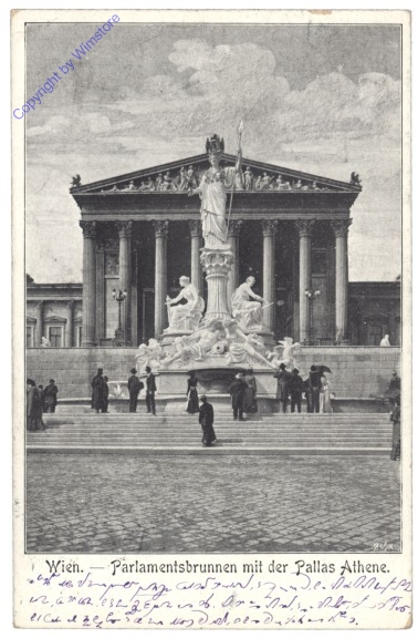Wien 1, Parlamentsbrunnen mit der Pallas Athene