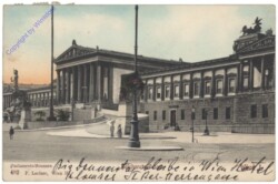 Wien 1, Reichsraths-Palast, Parlaments-Brunnen