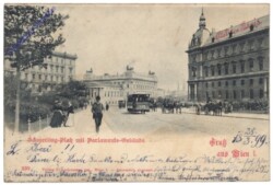 Wien 1, Schmerling-Platz mit Parlaments-Gebäude