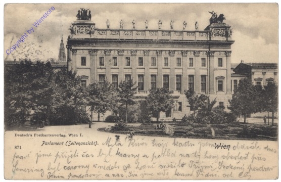 Wien 1, Parlament (Seitenansicht)