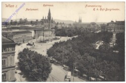 Wien 1, Parlament, Rathaus, Franzensring
