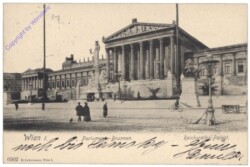 Wien 1, Reichsraths-Palast, Parlaments-Brunnen