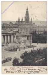 Wien 1, Parlament, Parlaments-Brunnen, Rathaus