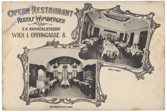 ak136602 Wien 1, Opern-Restaurant Rudolf Wimberger