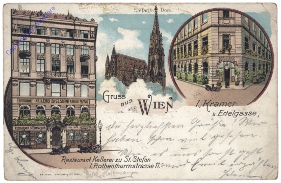 ak136614 Wien 1, Restaurant Kellerei zu St. Stefan