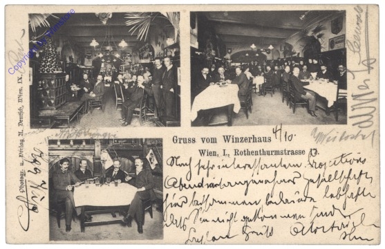 ak136635 Wien 1, Gruss vom Winzerhaus