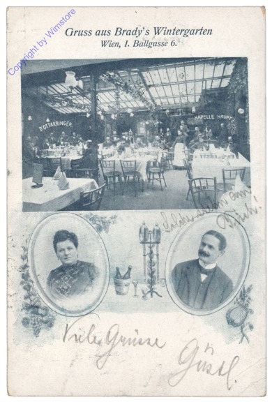 ak136636 Wien 1, Gruss aus Brady's Wintergarten