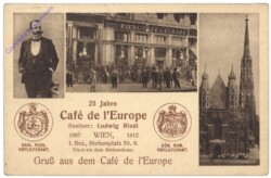 ak136641 Wien 1, Café de l'Europe