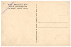 Wien 1, Hauptansicht des Hotels "Sächsischer Hof"