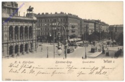 Wien 1, Kärntner-Ring, K.k. Hof-Oper, Grand-Hotel