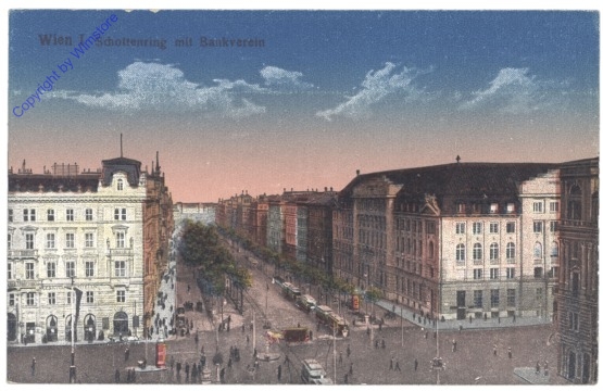 ak136679 Wien 1, Schottenring mit Bankverein