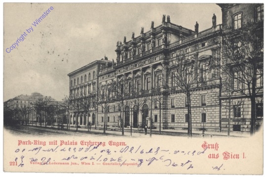Wien 1, Park-Ring mit Palais Erzherzog Eugen
