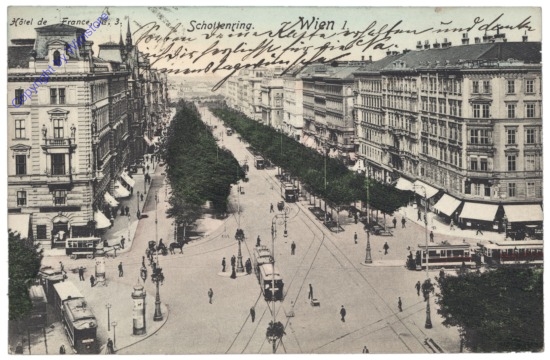 ak136754 Wien 1, Schottenring, Hotel de France