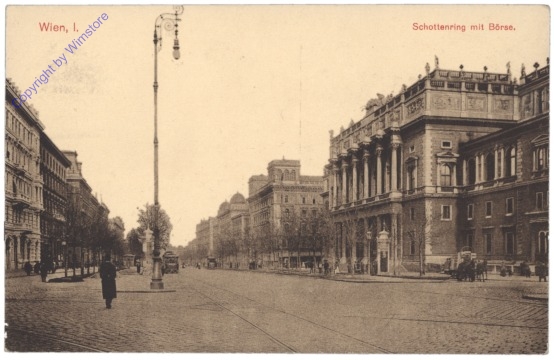 ak136789 Wien 1, Schottenring mit Börse