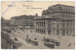 Wien 1, Opernring, k.k. Hofoperntheater