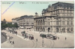 Wien 1, Opernring, k.k. Hofoperntheater