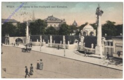 Wien 1, Eingang in den Stadtpark und Kursalon
