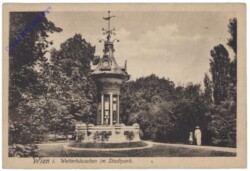 Wien 1, Wetterhäuschen im Stadtpark