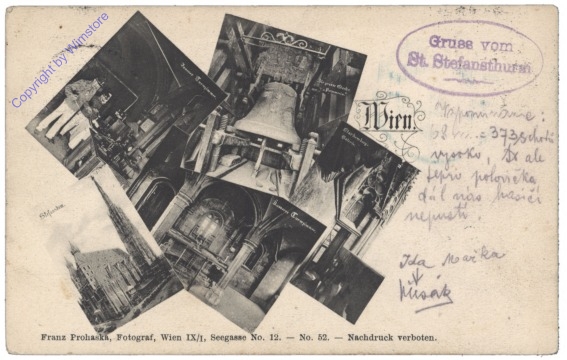 ak136872 Wien 1, Gruss vom Stephansturm