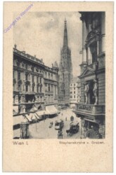 Wien 1, Stephanskirche vom Graben