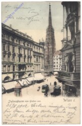 Wien 1, Stefansthurm vom Graben aus