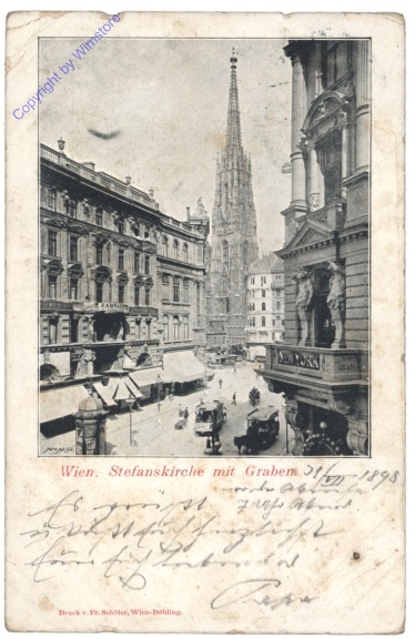 ak136922 Wien 1, Stefanskirche mit Graben