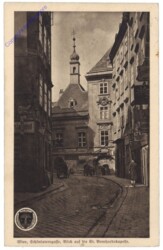 Wien 1, Schönlaterngasse, Blick auf die St. Bernhardskapelle