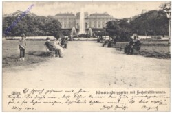 Wien 1, Schwarzenberggarten mit Hochstrahlbrunnen