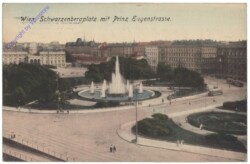 Wien 1, Schwarzenbergplatz mit Prinz Eugenstrasse