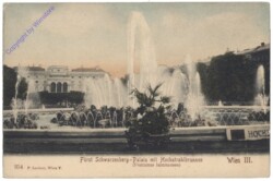 Wien 1, Fürst Schwarzenberg-Palais mit Hochstrahlbrunnen