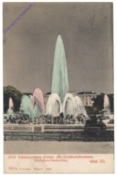 Wien 1, Fürst Schwarzenberg-Palais mit Hochstrahlbrunnen