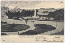 Wien 1, Fürst Schwarzenberg-Palais mit Hochstrahlbrunnen
