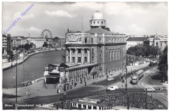 Wien 1, Donaukanal mit Urania
