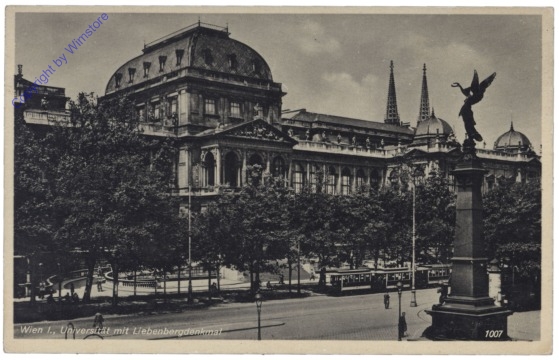 Wien 1, Universität mit Liebenbergdenkmal