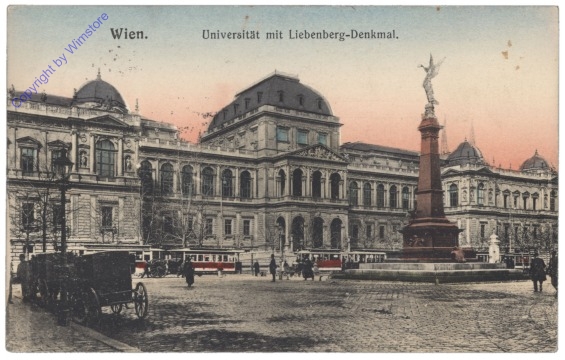 Wien 1, Universität mit Liebenberg-Denkmal