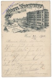 Wien 2, L. Seiler's Hotel Kronprinz