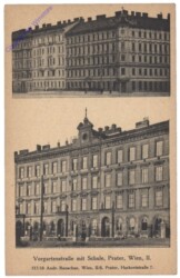 Wien 2, Vorgartenstraße mit Schule