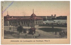 Wien 2, Abfahrtstelle vom Landungsplatz am Handelquai