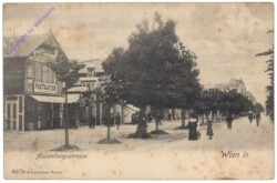 Wien 2, Ausstellungsstraße, Postkartengeschäft