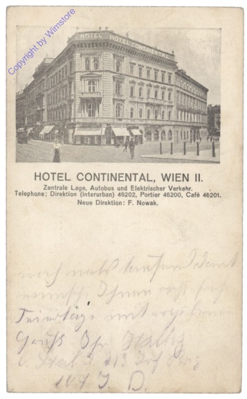 ak137296 Wien 2, Hotel Continental