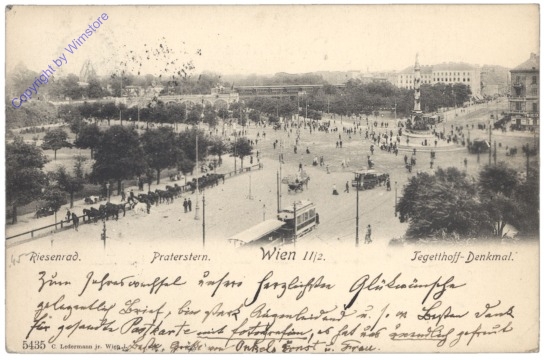 Wien 2, Praterstern, Riesenrad, Tegetthoff-Denkmal