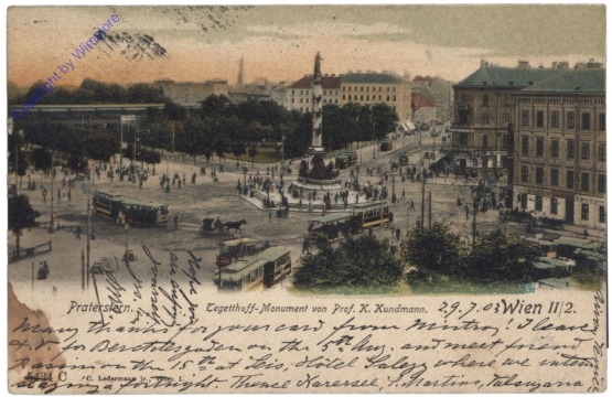 Wien 2, Praterstern, Tegetthoff-Denkmal