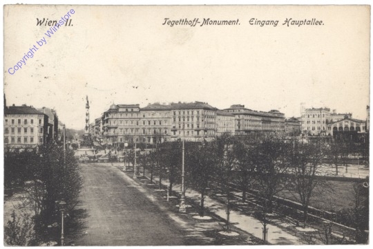 Wien 2, Tegetthoff-Monument, Eingang Hauptallee