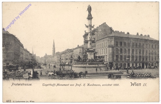 Wien 2, Praterstrasse, Tegetthoff-Monument