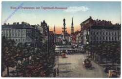 Wien 2, Praterstern mit Tegetthoff-Monument