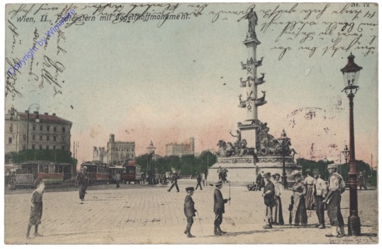 Wien 2, Praterstern mit Tegetthoff-Monument