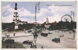 Wien 2, Praterstern mit Tegetthoff-Monument
