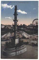 Wien 2, Praterstern mit Tegetthoff-Denkmal