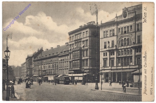 Wien 2, Praterstrasse mit Carltehater