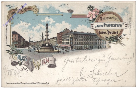 Wien 2, Gruss aus, Restauration "zum Praterstern"
